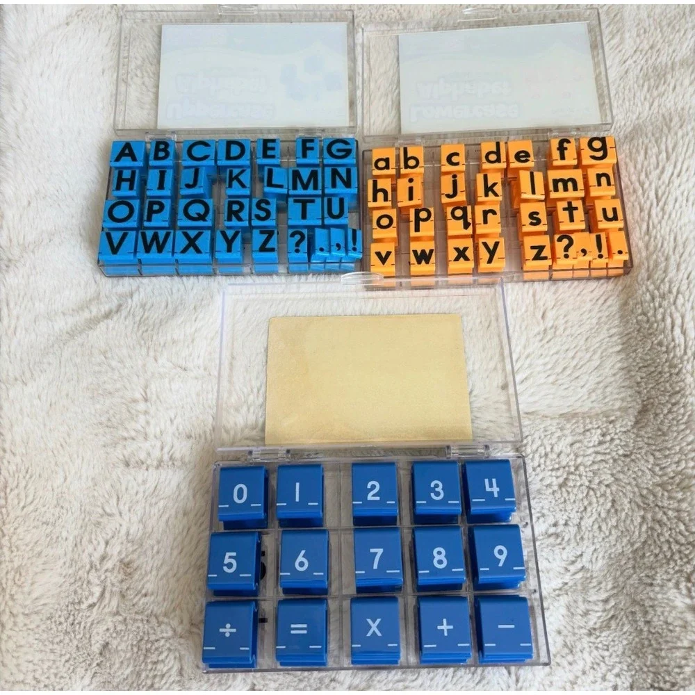 Educational Insights Rubber Stamps Excellent Alphabet‎ Math Homeschool